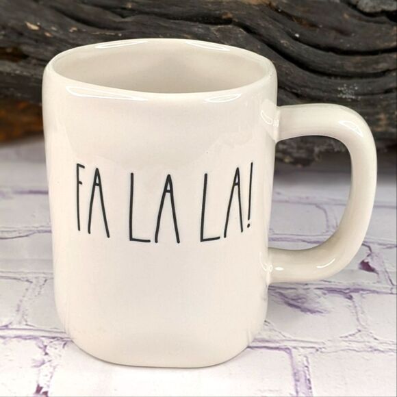 Rae Dunn FA LA LA! Ceramic Mug - Picture 1 of 6